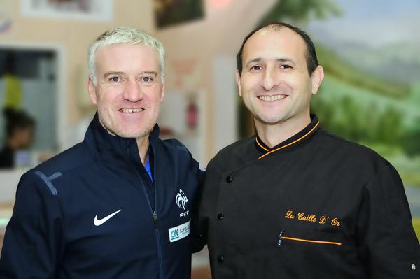 Didier Deschamps, client de longue date de La Caille d'Or